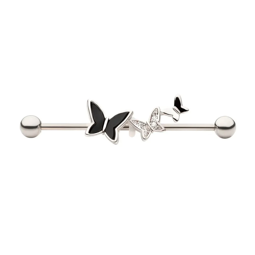 Triple Butterfly Black / Clear Industrial