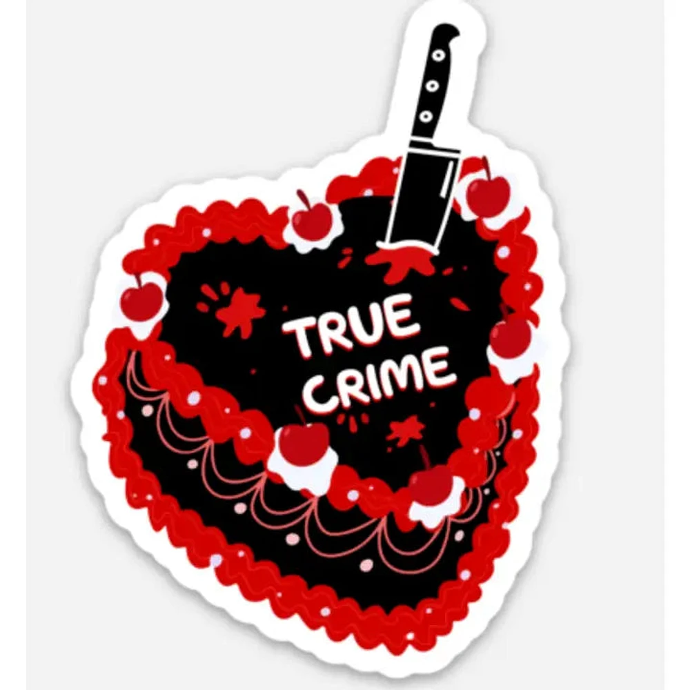 True Crime Cake Sticker