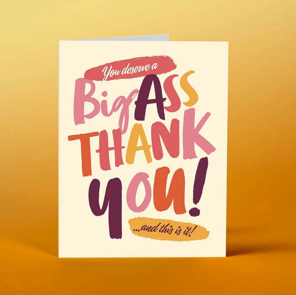 Big Ass Thank You Card