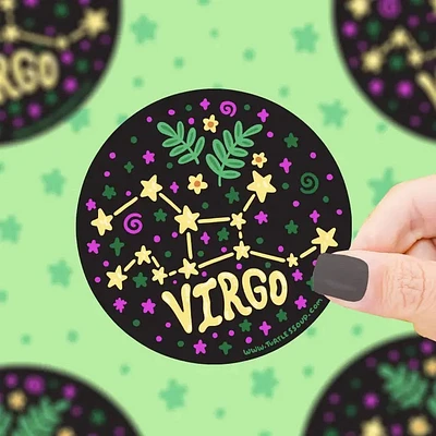 Virgo Constellation Zodiak Sticker