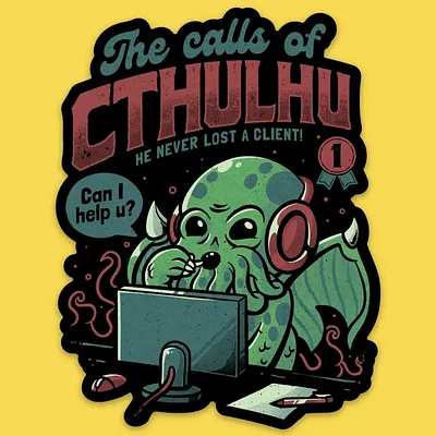 The Calls Of Cthulhu Sticker