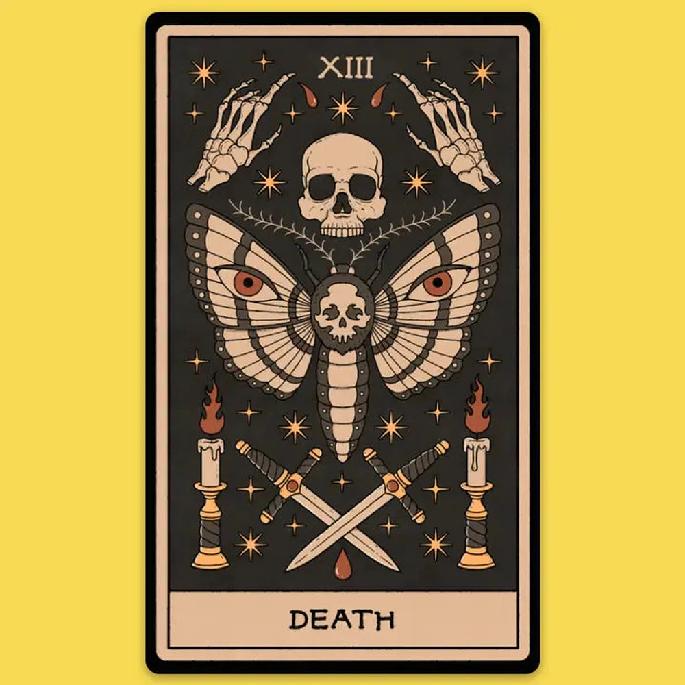 Death Tarot Card Sticker