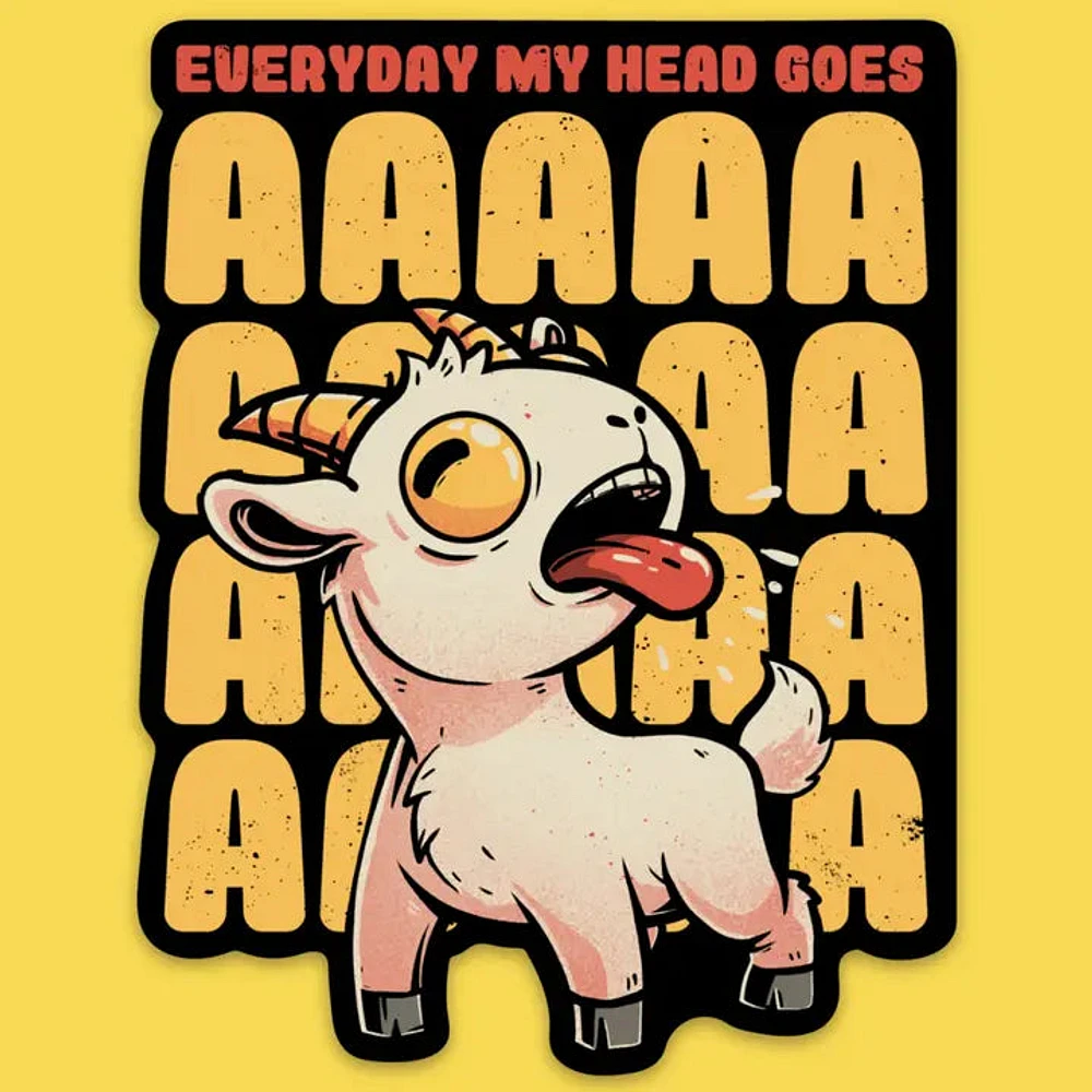 My Head Goes Sticker