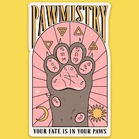 Pawmistry Sticker