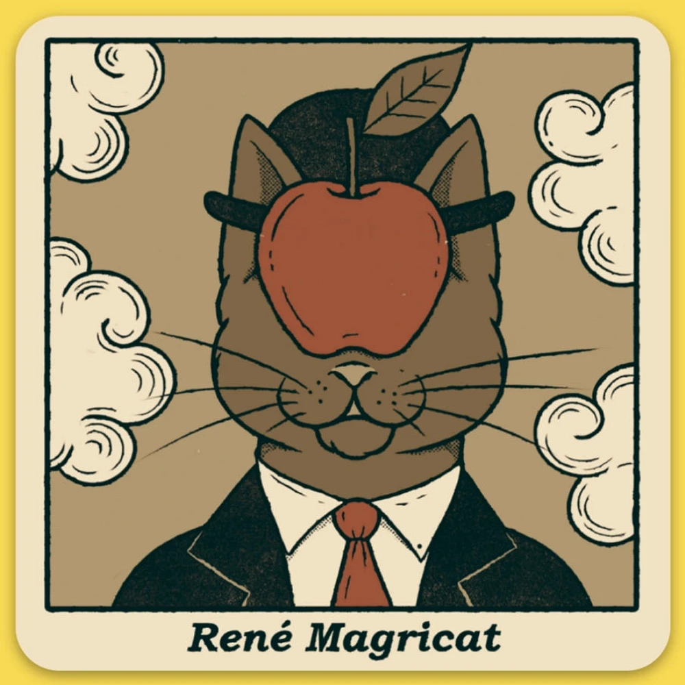 Rene Magricat Sticker