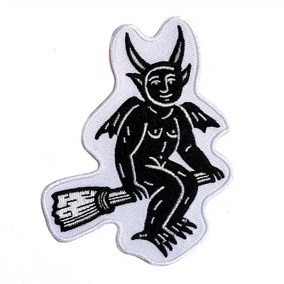 Woodcut Devil - Embroidered Patch