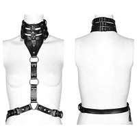 Leather Choker Harness