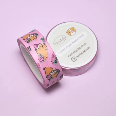 Pink Strawberry And Guinea Pig Tape