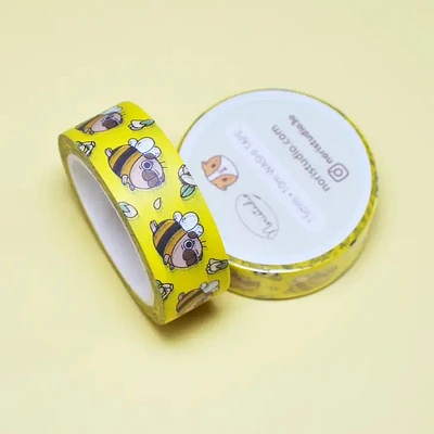 Cinta Washi Pug Abeja Pug