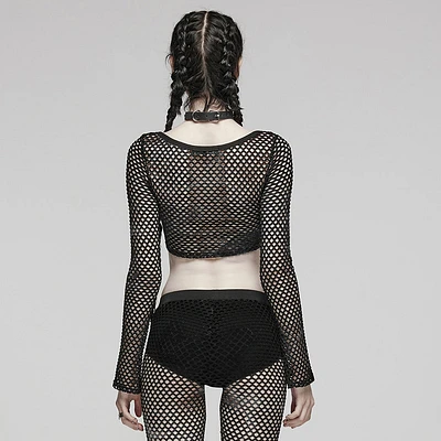 Mesh Long Sleeve Shirt