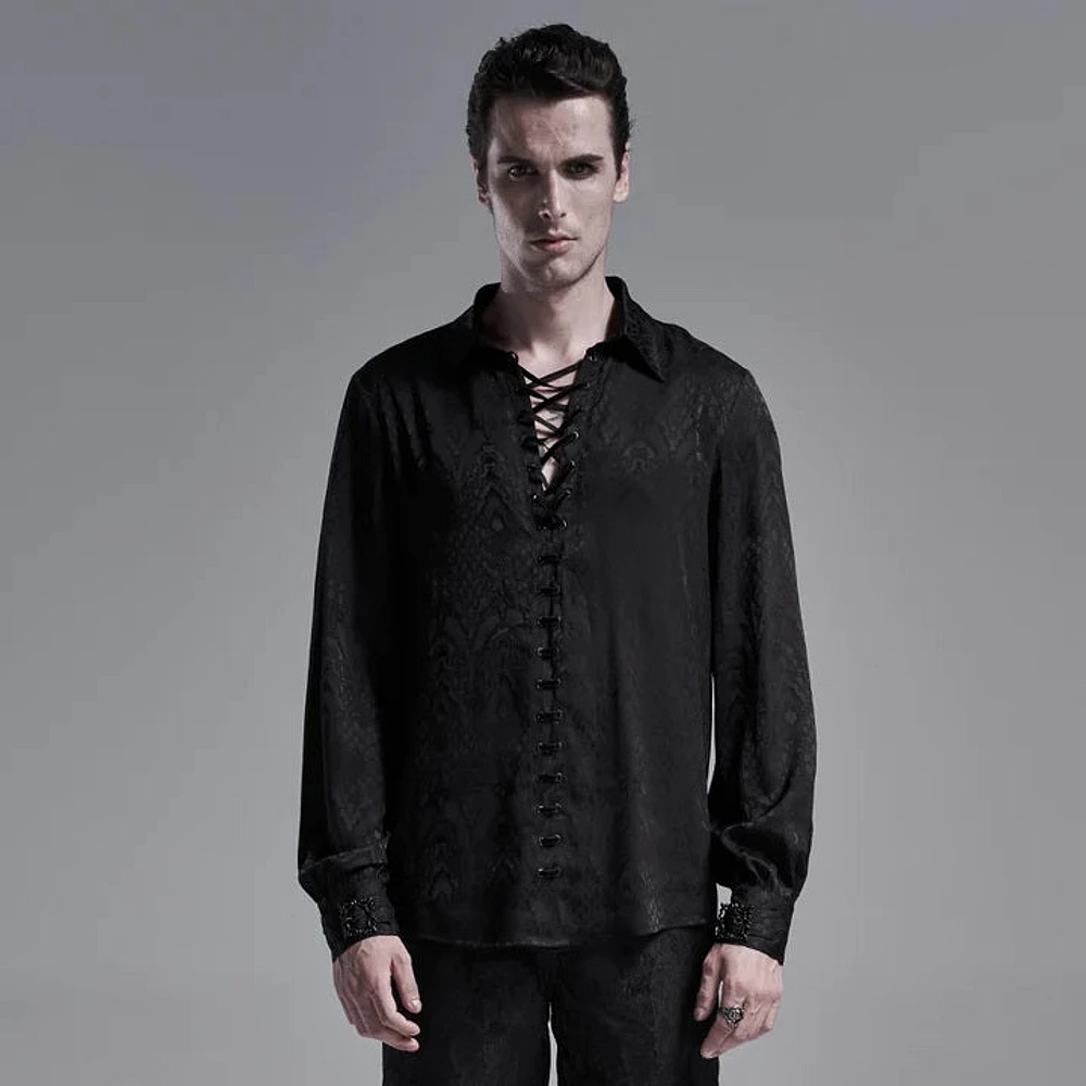 Chemise gothique en jacquard