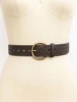 Brown Eyelet Belt