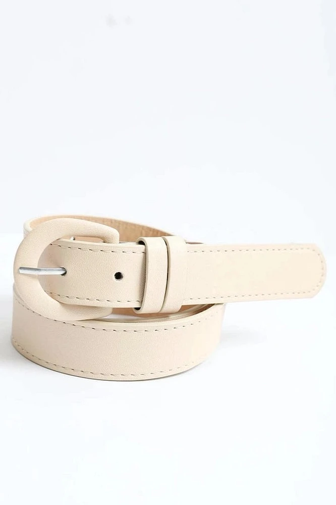 Ceinture en cuir végétalien kaki Classis