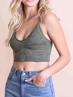 Seamless Paddded V Neck Brami