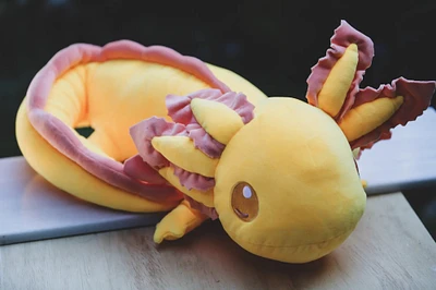 Yellow Axolotl Weighted Plush 4lbs