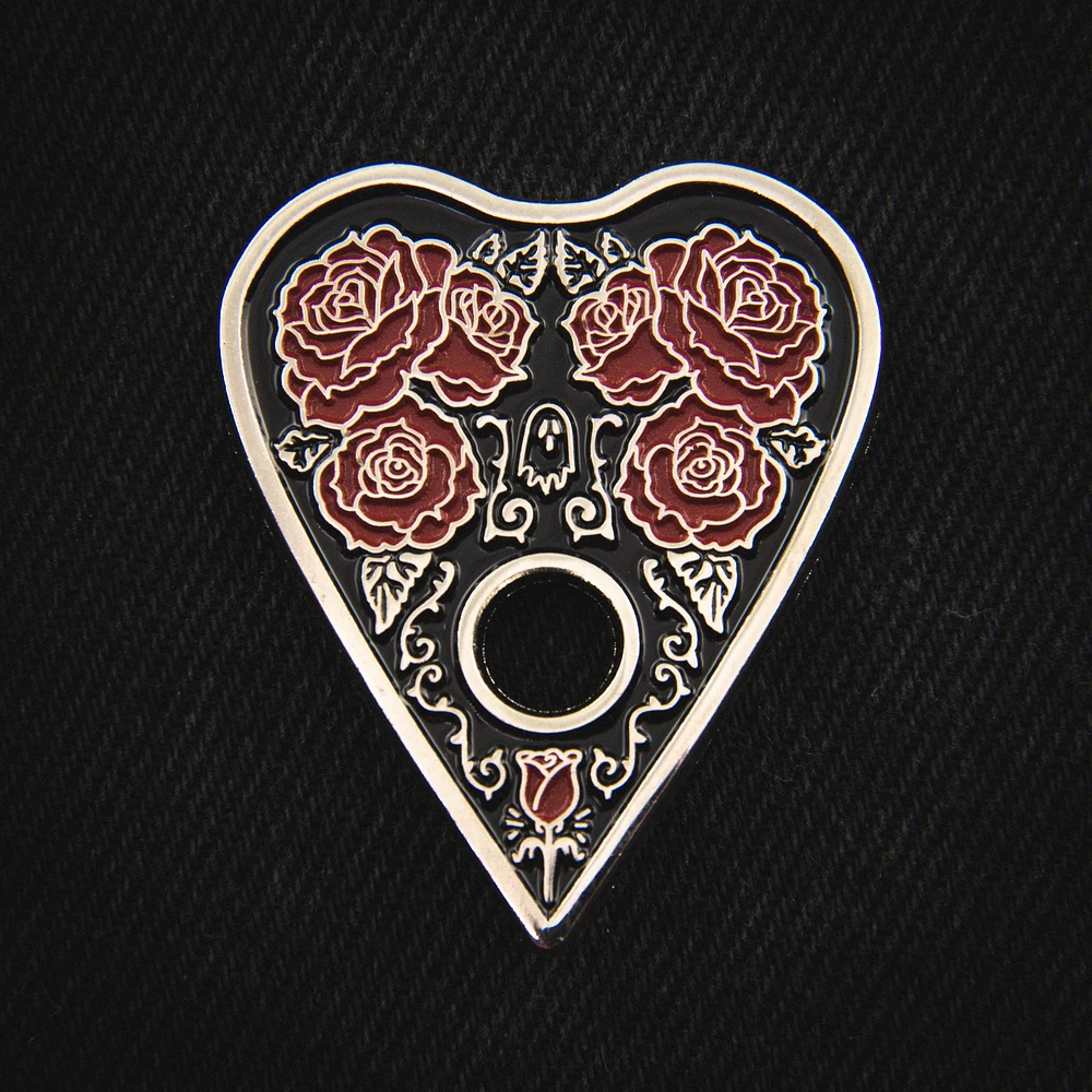 Broche Planchette Rose Ouija