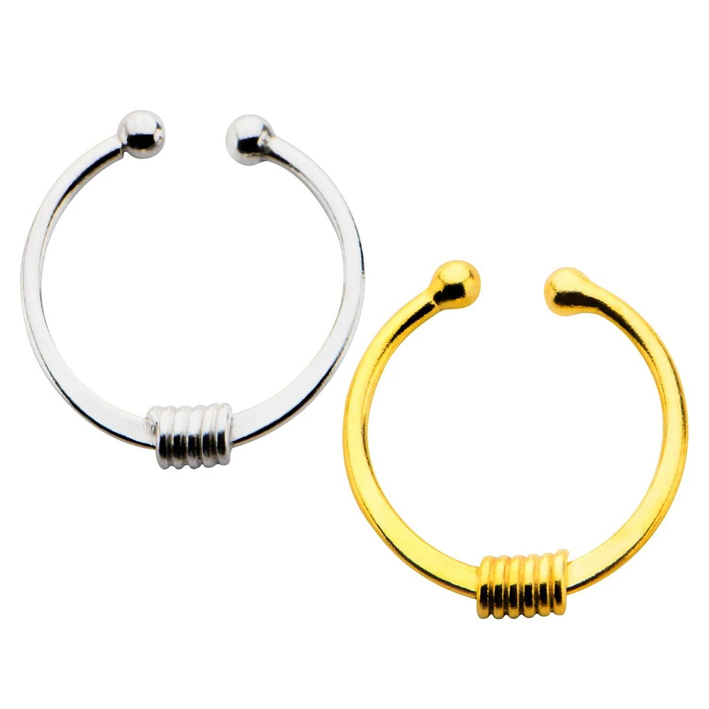 Faux Septum Sterling Twist