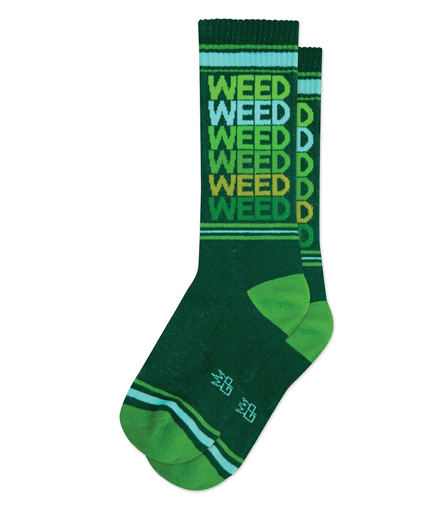 Calcetines deportivos de canalé Weed