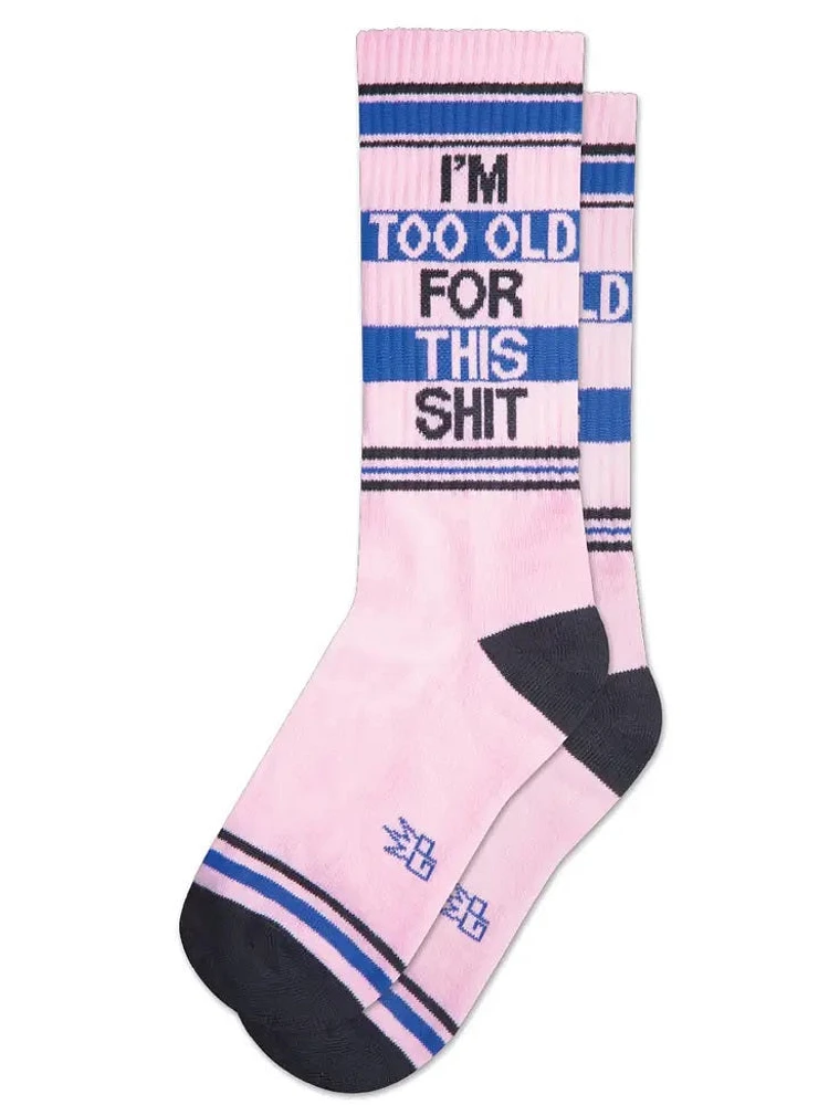 Je suis trop vieux pour cette merde Chaussettes côtelées