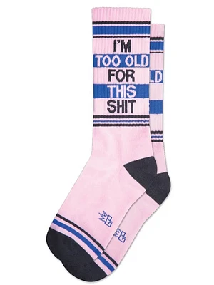 Je suis trop vieux pour cette merde Chaussettes côtelées