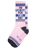 Je suis trop vieux pour cette merde Chaussettes côtelées