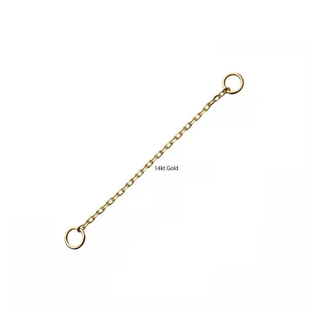 Chaîne Rolo 1 3/8" Or Rose 14Kt