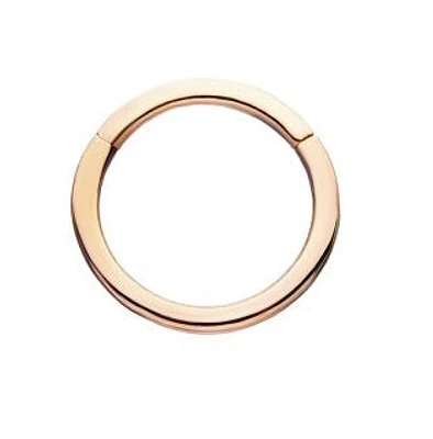 18g 8mm 14Kt Yellow Gold Basic Hinged Hoop