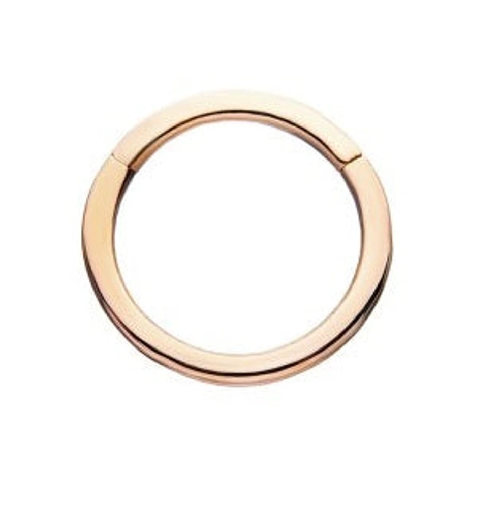 18g 10mm 14Kt Yellow Gold Basic Hinged Hoop