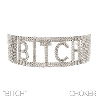 S RS Bitch Word Choker 18 Row