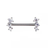 Prong Set Double 3 Gems