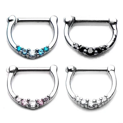 CLICKER DE SEPTUM CON 5 JOYAS