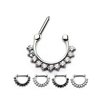 SEPTUM CLICKER PRONG SET 11 GEMS