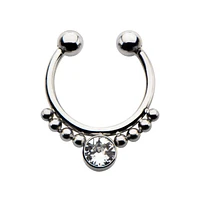 Faux Septum With Beads