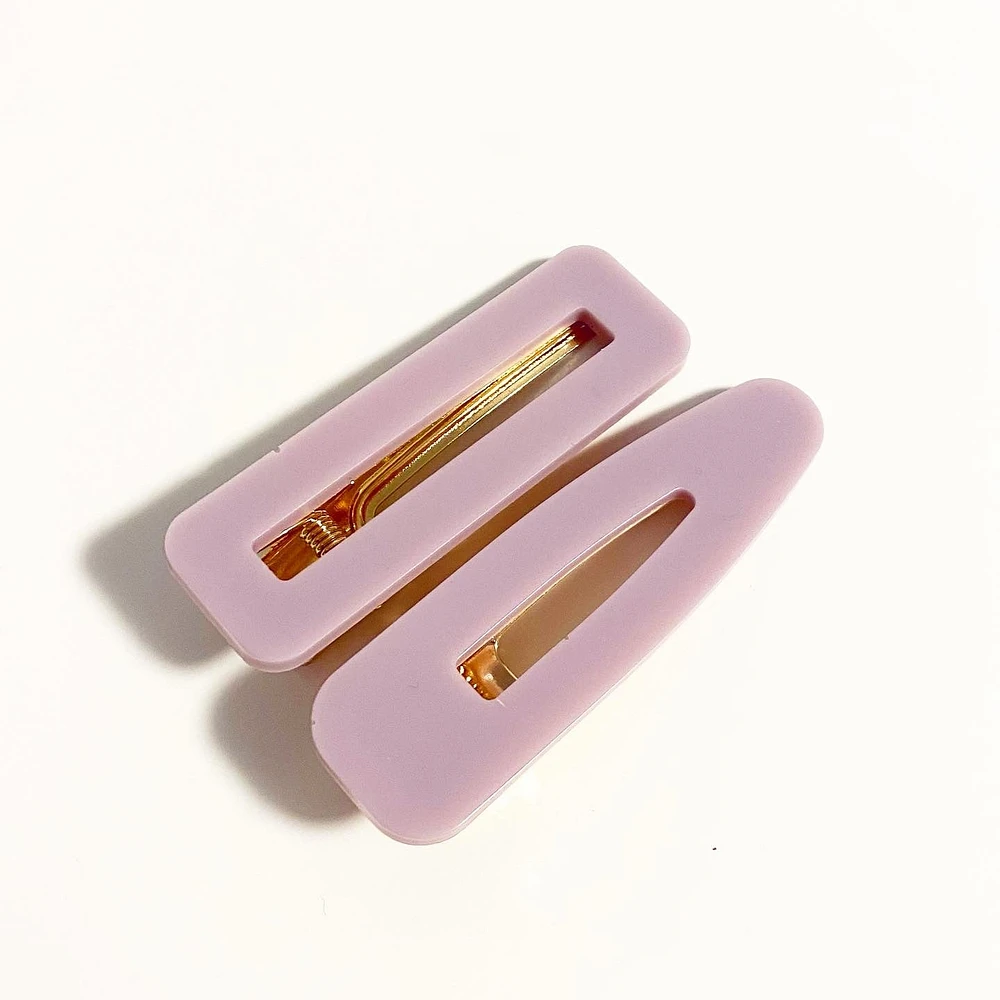 DUSTY ROSE SHIMMER 2 PACK HAIR CLIPS