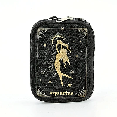 Aquarius Zodiac Sign Wristlet