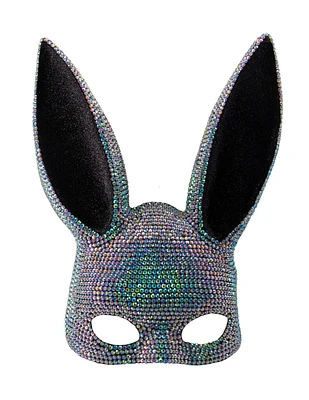 Rhinestone Bunny Mask AB