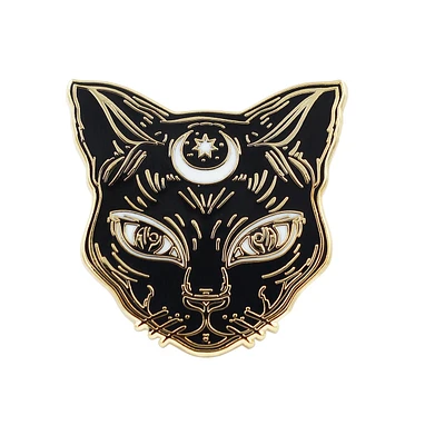 LUNA THE BLACK CAT PIN