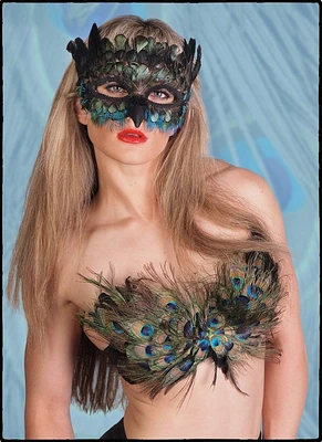 Peacock Feather Mask