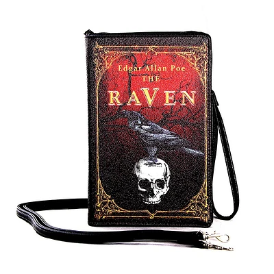 Bolso clutch tipo libro vintage The Raven