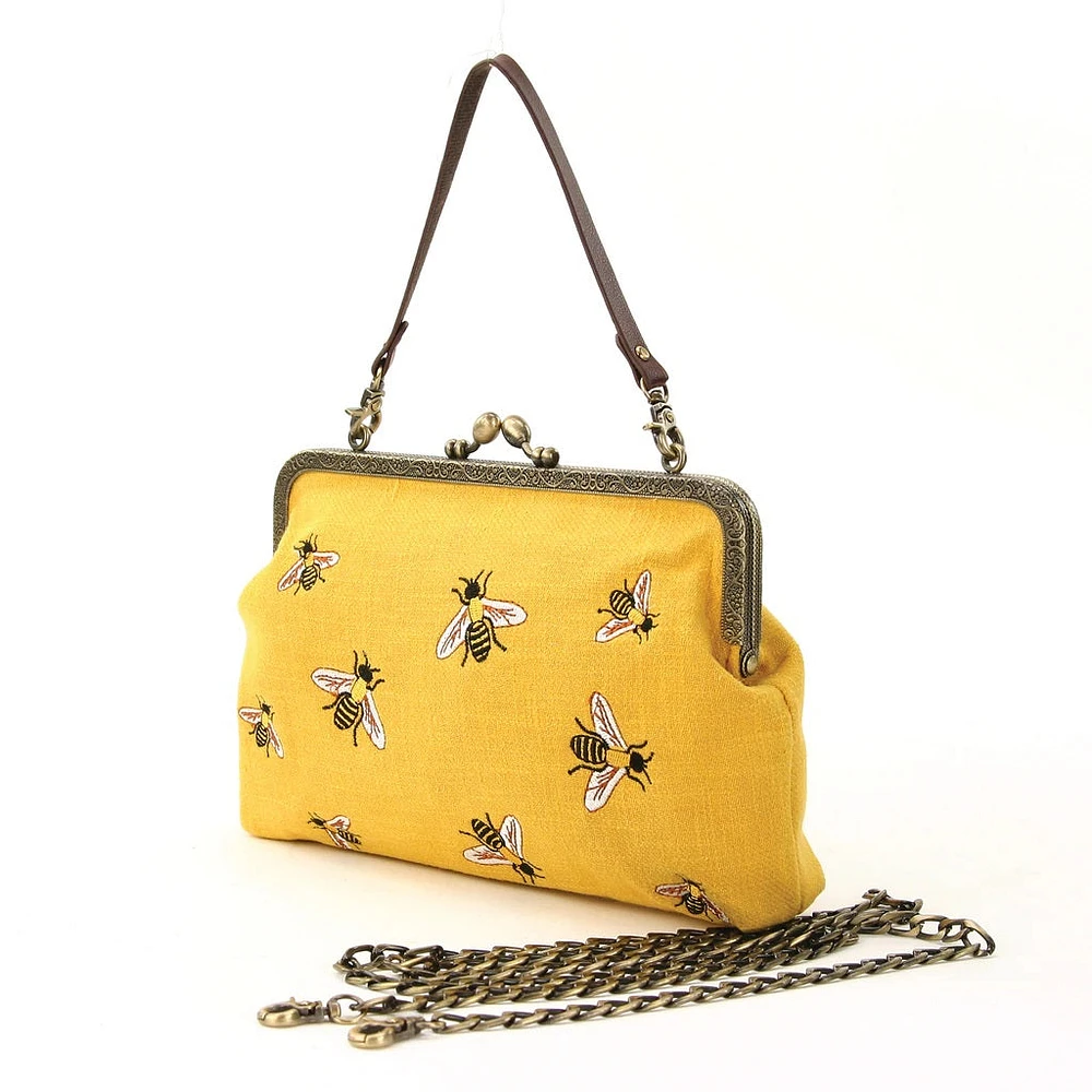 Bolsa Kisslock de abejas