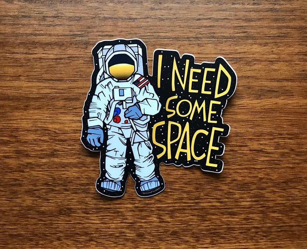 Astronaut Outer Space Sticker