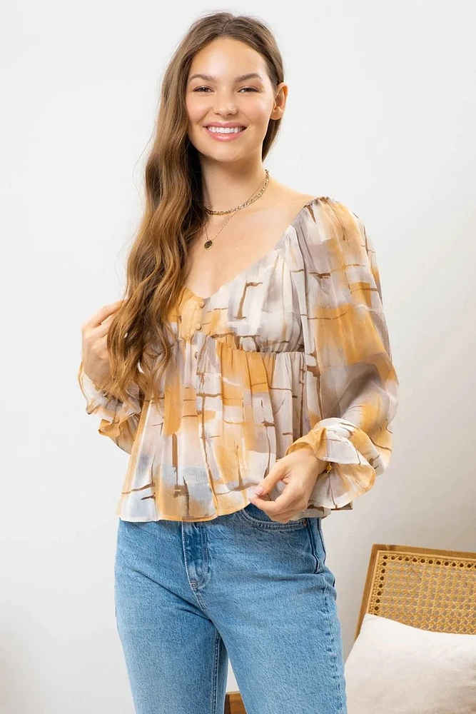 BLUSA CAMPESINA MULTICOLOR