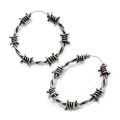 Barbed Wire Plug Hoops