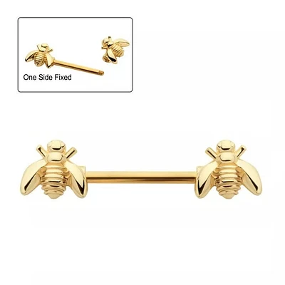 Bee Plain Nipple Barbell