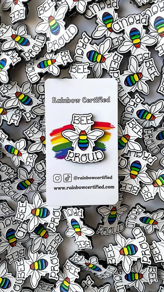 Abeja Orgullosa Orgullo LGBTQ+ Chapa