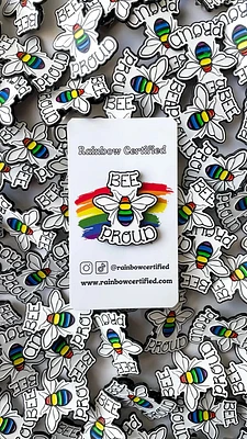 Bee Proud LGBTQ+ Pride Pin