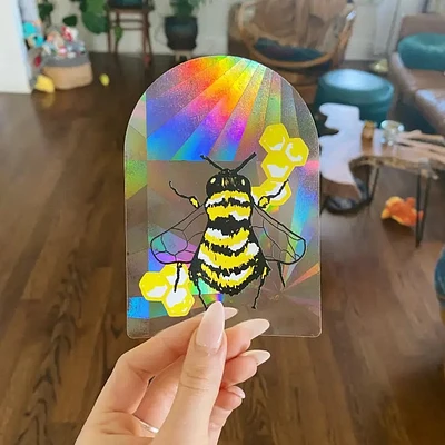 Bee Suncatcher Window Decal