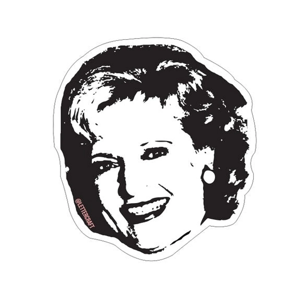 BETTY WHITE STICKER