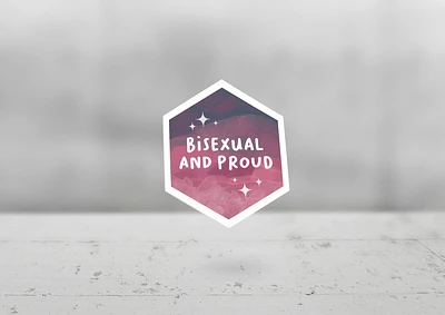 PEGATINA BISEXUAL Y ORGULLOSA