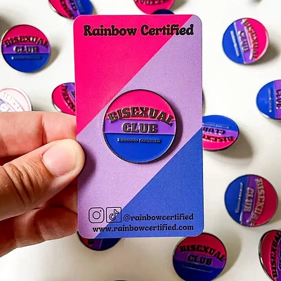 Bisexual Pride Club Pin